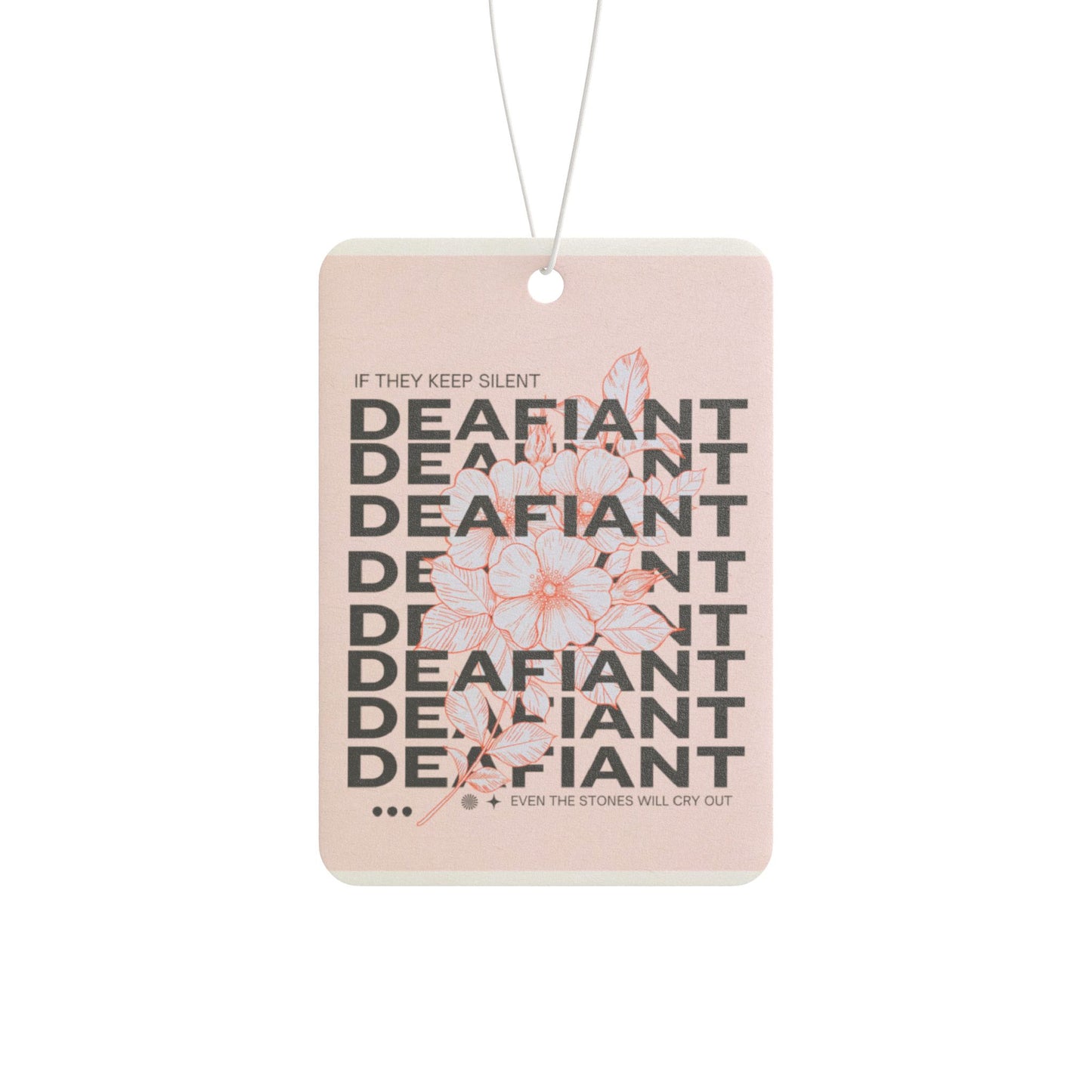 DEAFIANT Floral Car Air Freshener