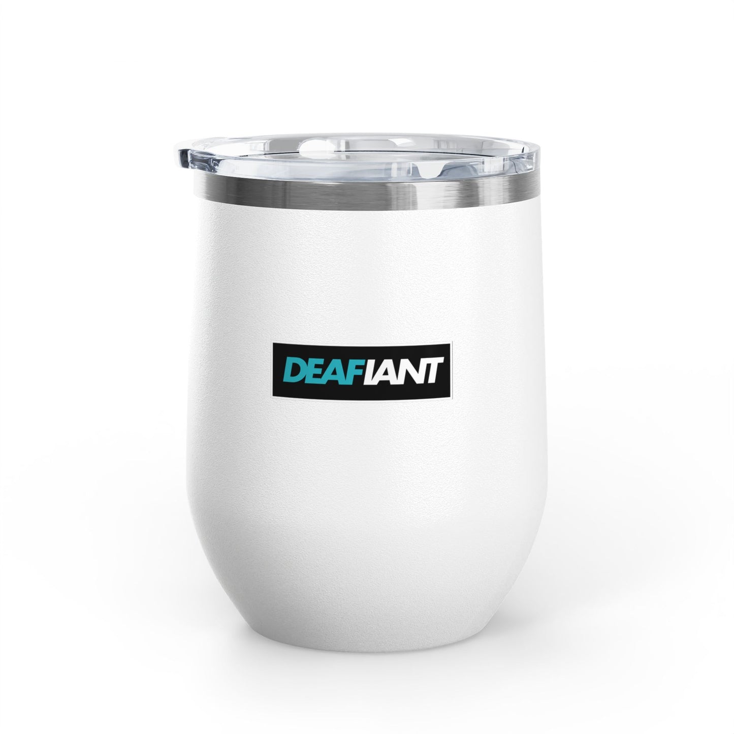 DEAFIANT You Should Learn Sign Language Wine Tumbler, 12oz