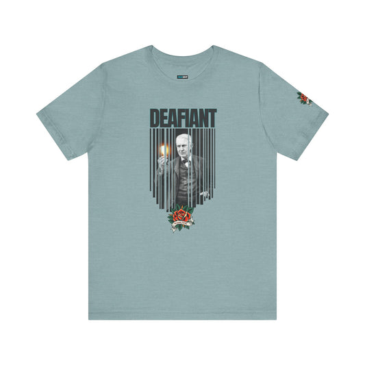 The Innovator Tee – Thomas Edison x DEAFIANT | Title 42 Edition| Unisex Jersey Tee