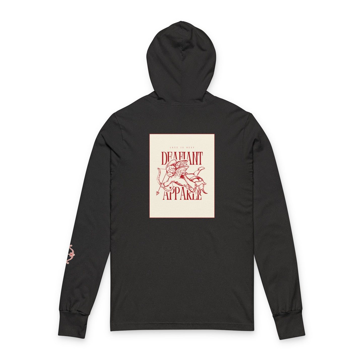 DEAFIANT Love is Deaf | Unisex Hooded Long Sleeve Tee