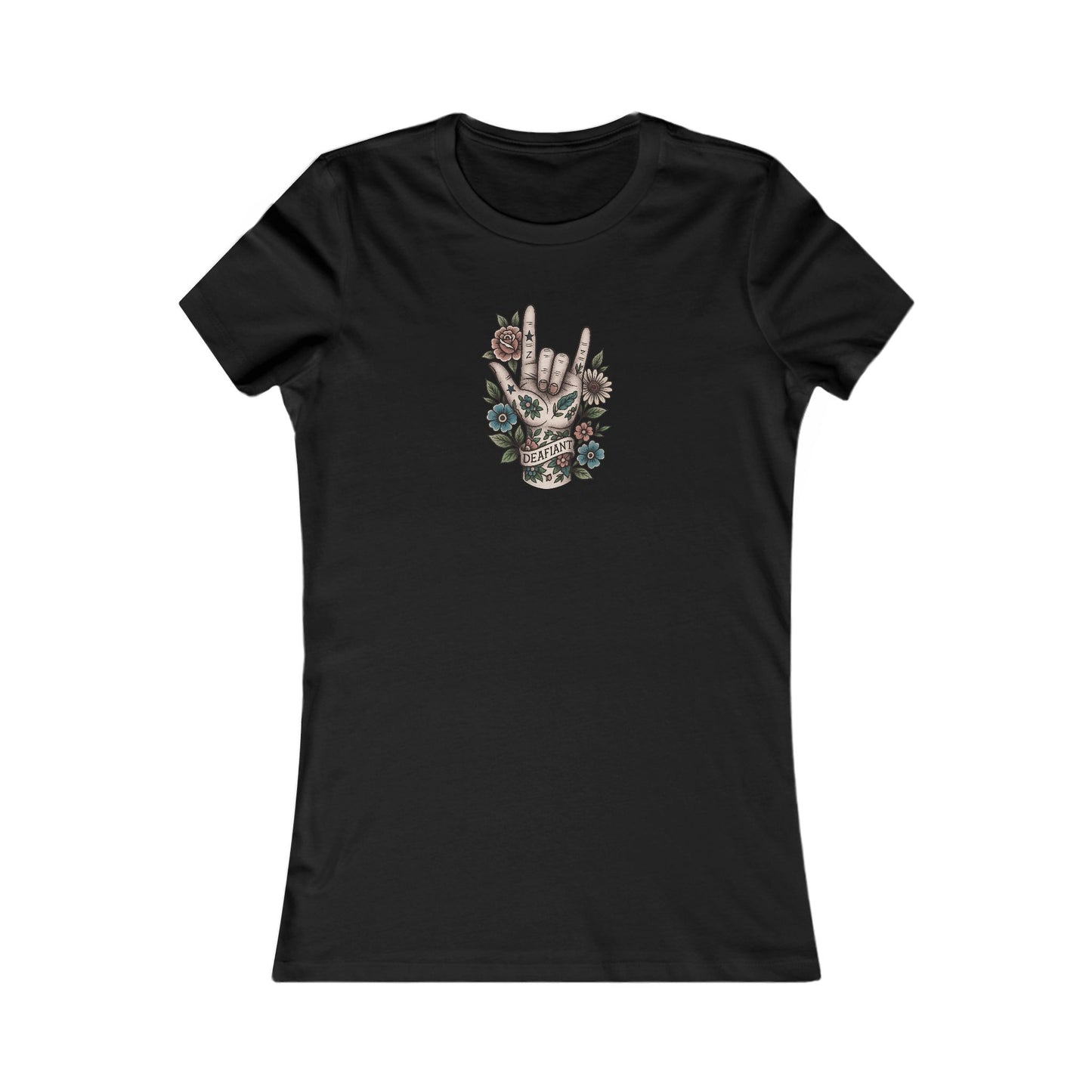DEAFIANT Love The Perfect Fit Women's Tee | Casual Graphic T-Shirt