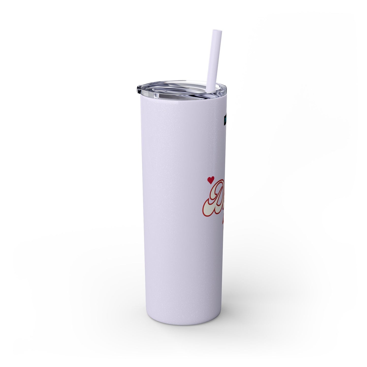 DEAFIANT Deaf AF Skinny Tumbler with Straw, 20oz