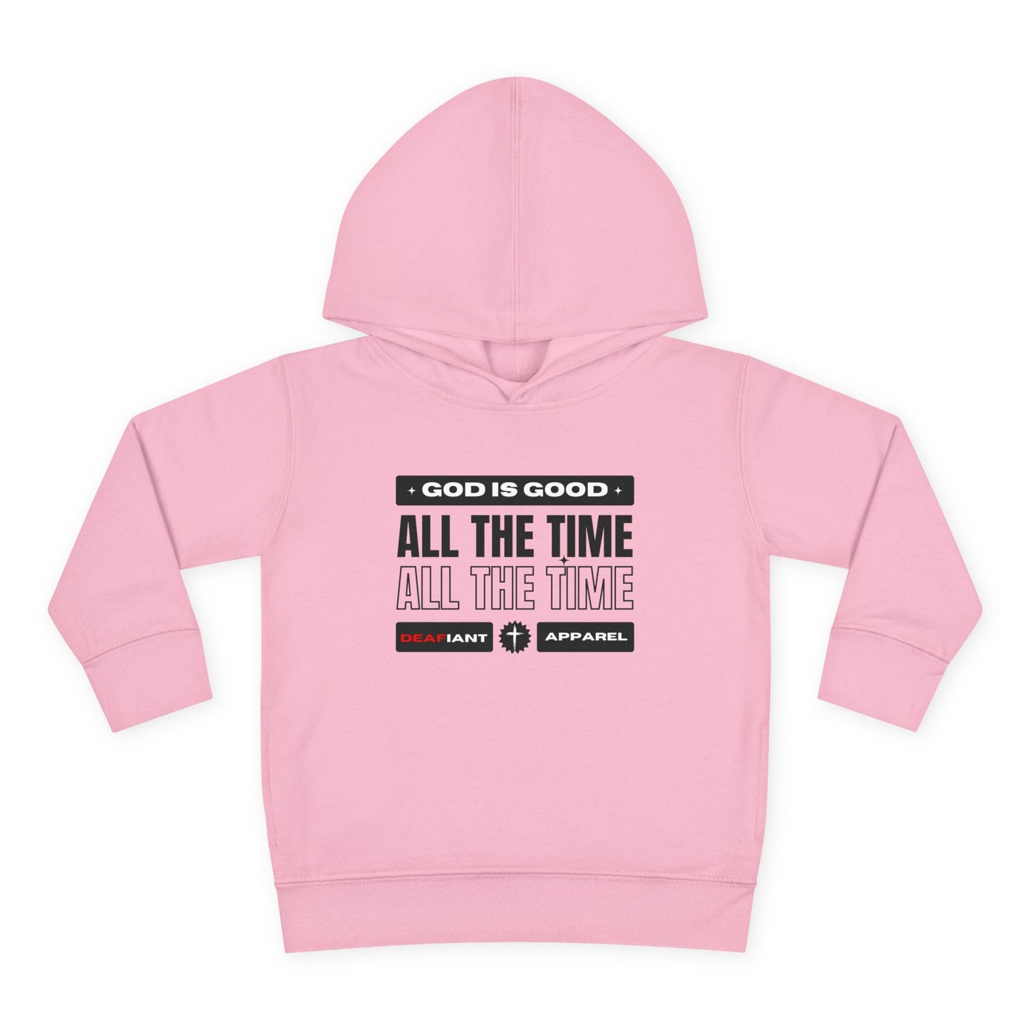 DEAFIANT KIDS | God Is Good – All the Time! Kids Praise Hoodie | Unisex
