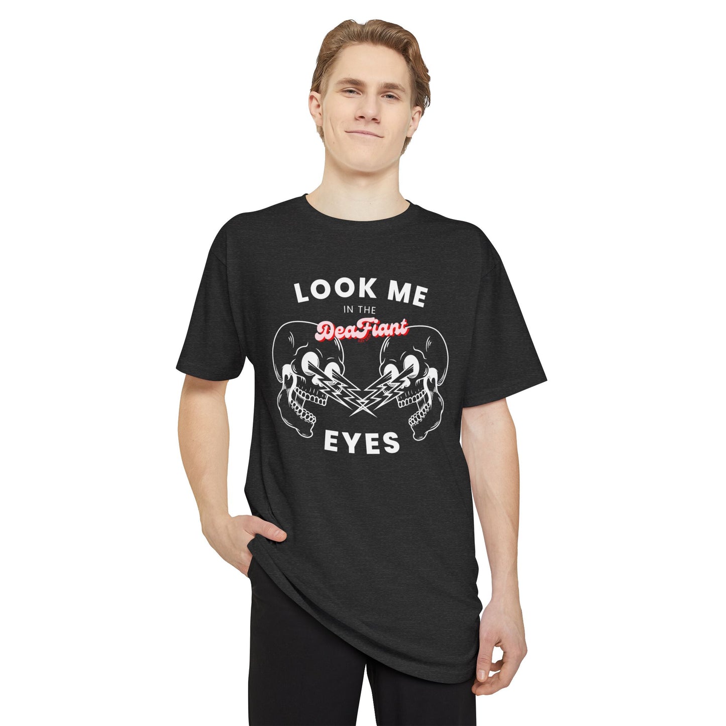 DEAFIANT Look Me In The Eyes | Urban Long Body Tee