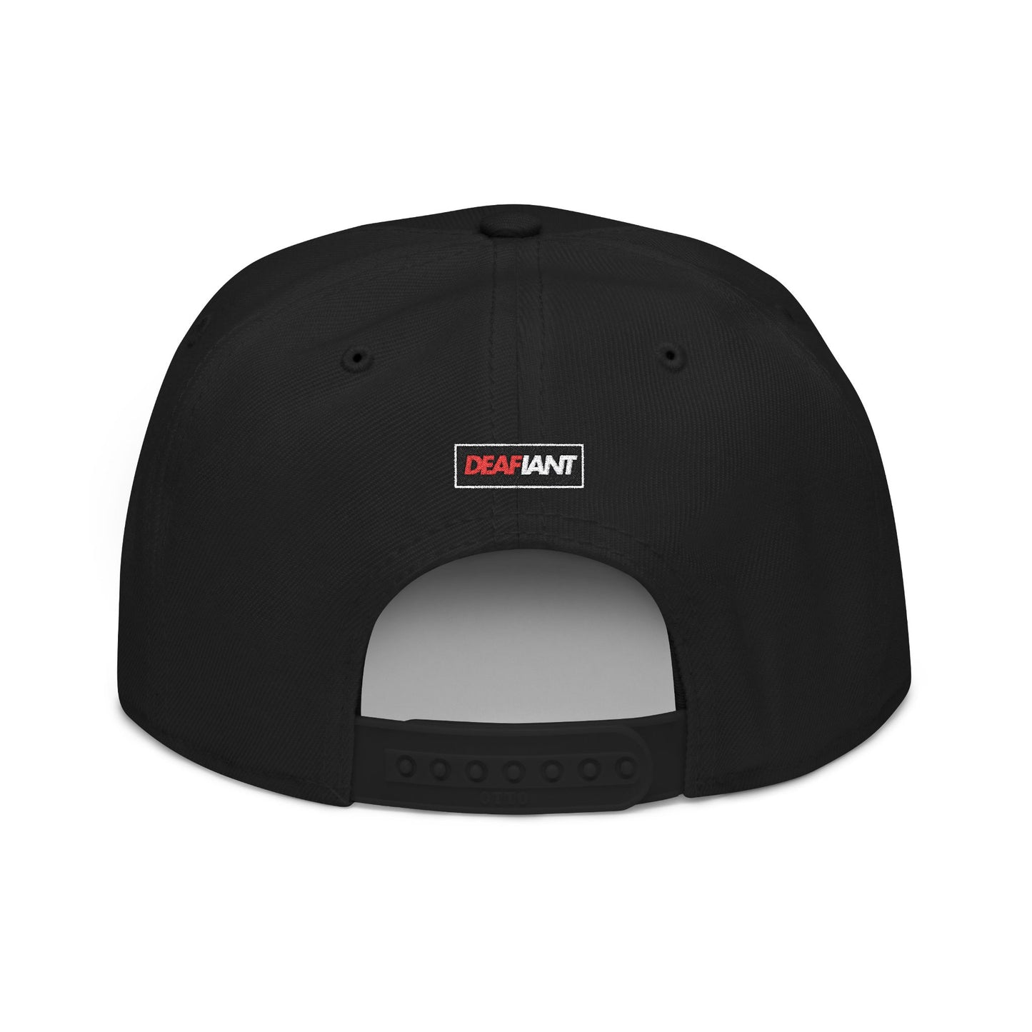 DEAFIANT Deaf OG Embroidered Snapback Hat