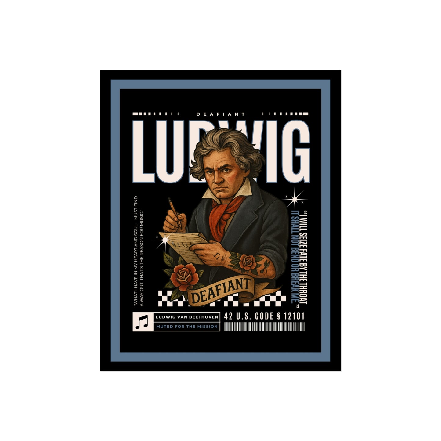DEAFIANT The Legacy's In Ink Collection LUDWIG | Fine Art Poster