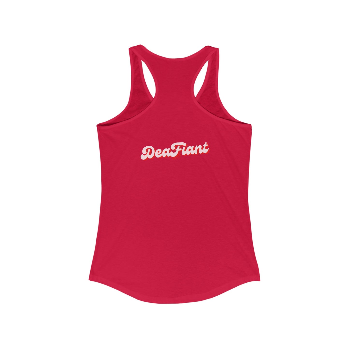DEAFIANT Look Me In The Eyes | Women's Racerback Tank Top