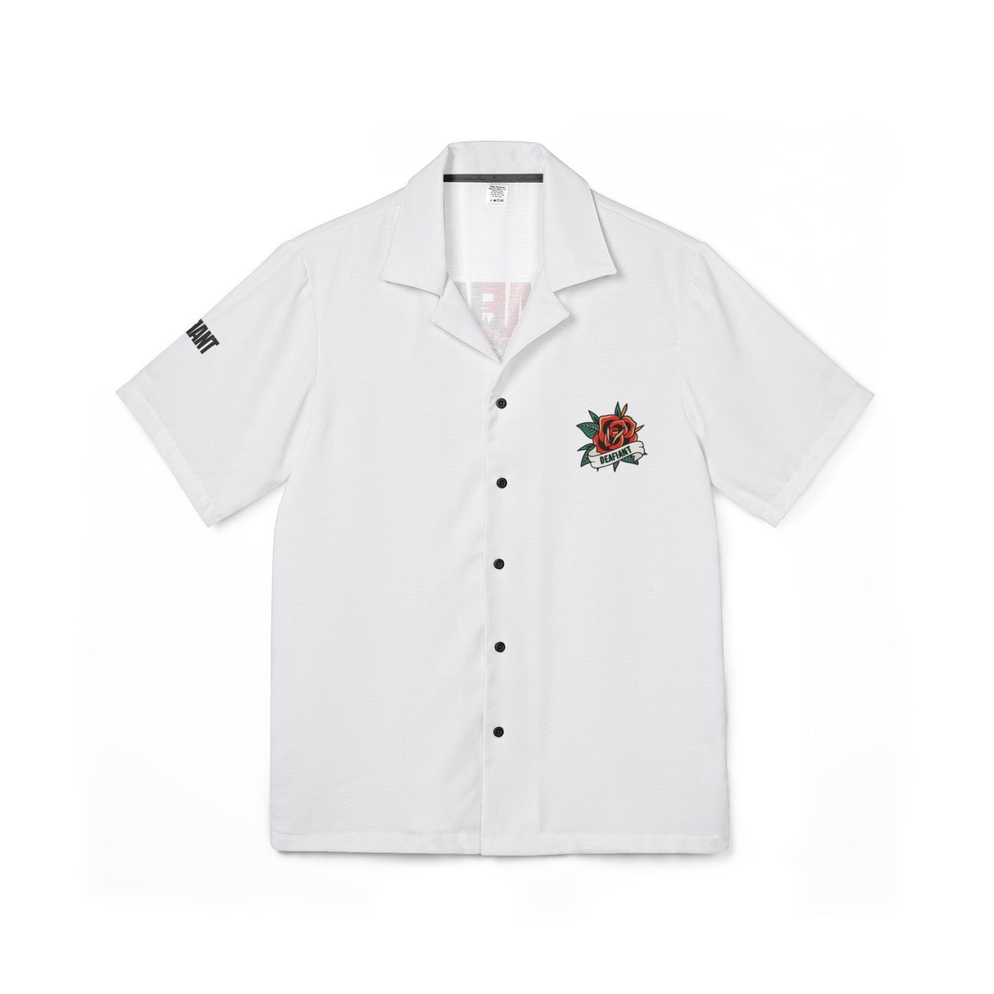 DEAFIANT Island Rebel Men's Hawaiian Camp Shirt