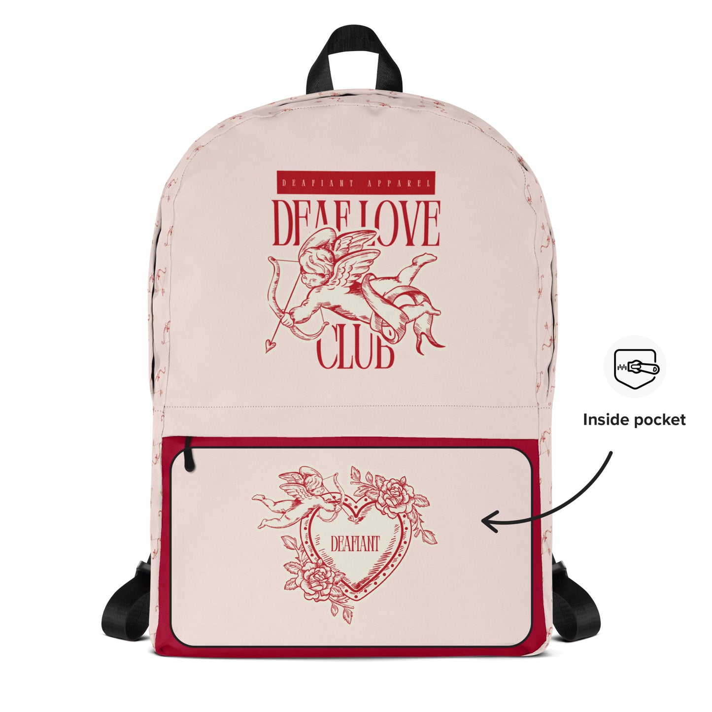 DEAFIANT Deaf Love Club Backpack