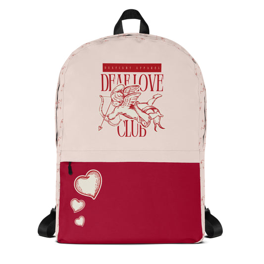 DEAFIANT Deaf Love Club Backpack
