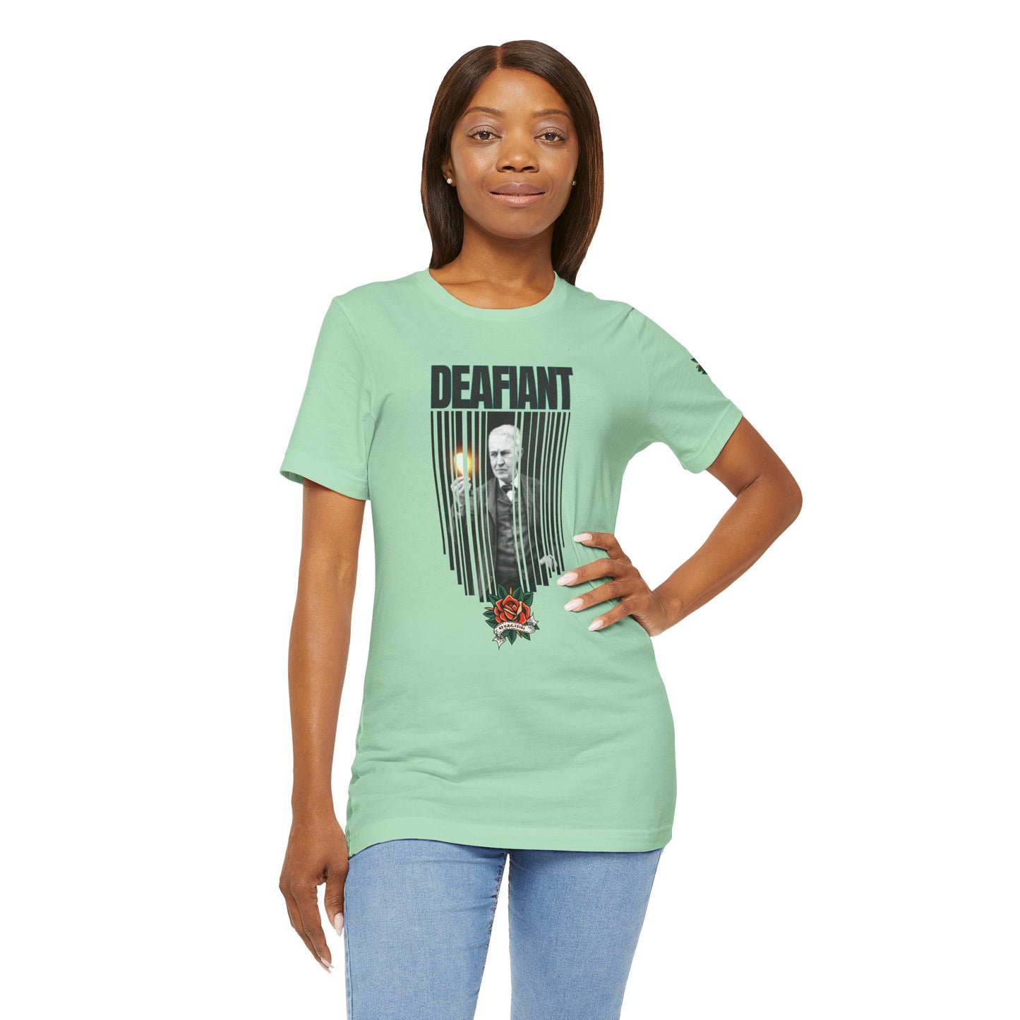 The Innovator Tee – Thomas Edison x DEAFIANT | Title 42 Edition| Unisex Jersey Tee