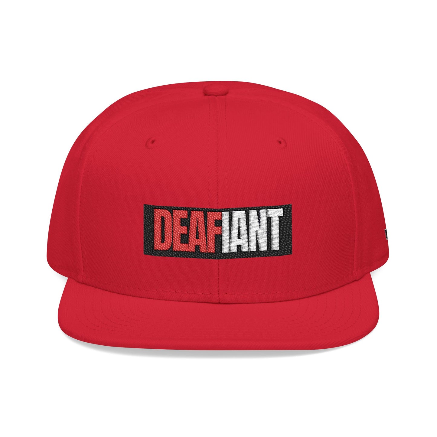 DEAFIANT Deaf OG Embroidered Snapback Hat