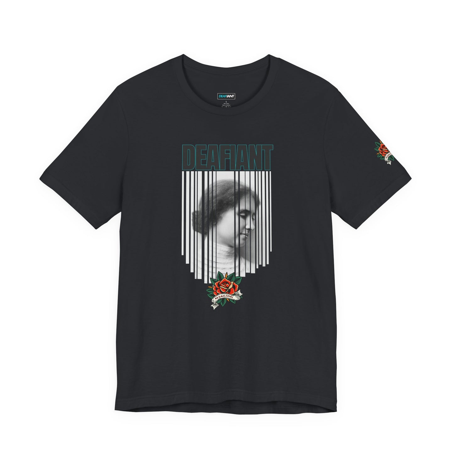 The Legacy Tee – Helen Keller x DEAFIANT | Title 42 Edition | Unisex Jersey Short Sleeve Shirt