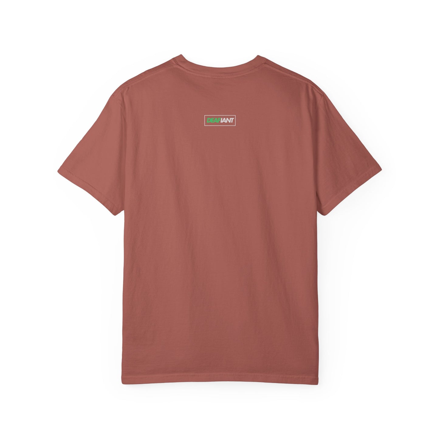 DEAFIANT Mos' Deaf Throwback Tee | Unisex | Garment-dyed