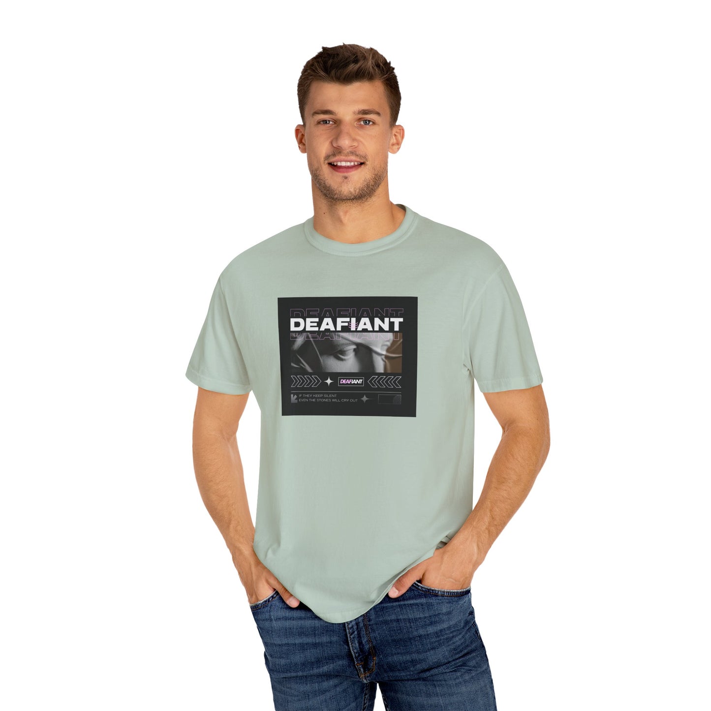 DEAFIANT If You Remain Silent Tee | Unisex Garment-Dyed Tee