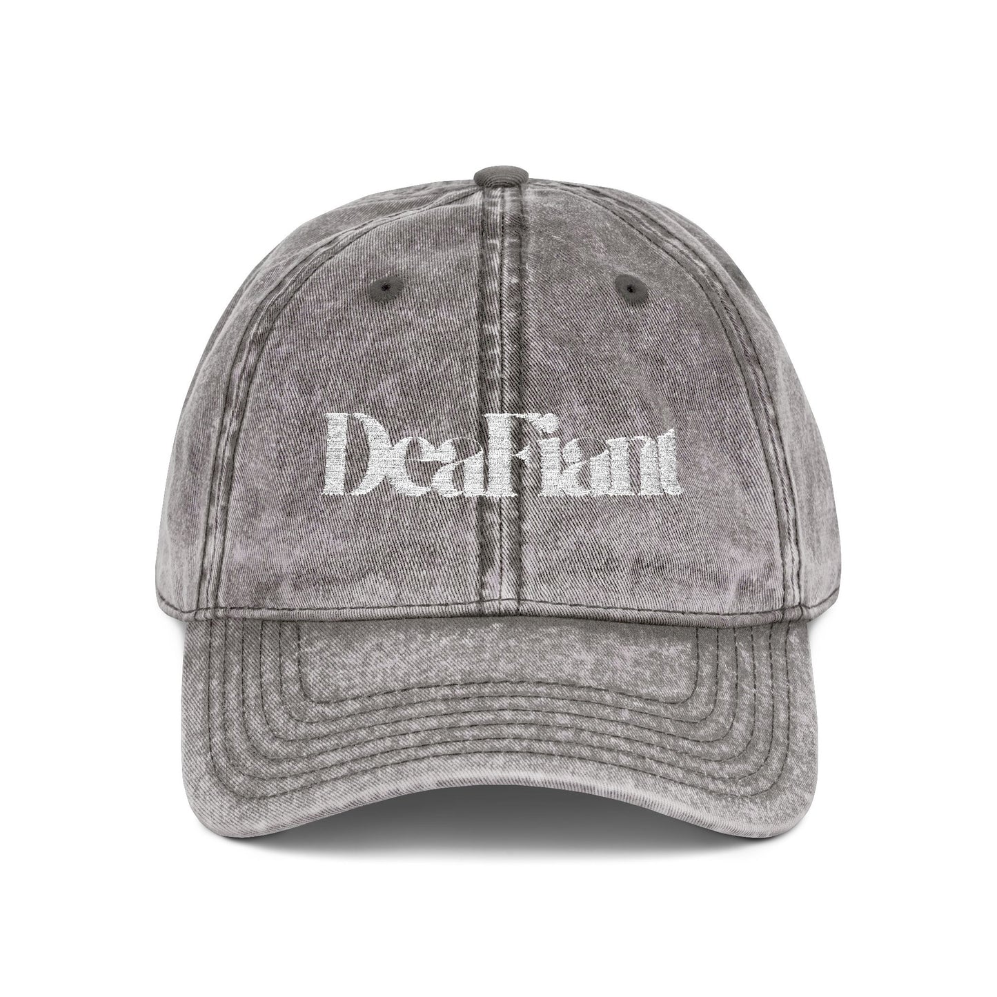 DEAFIANT Silent Threads Vintage Cap (Embroidered)