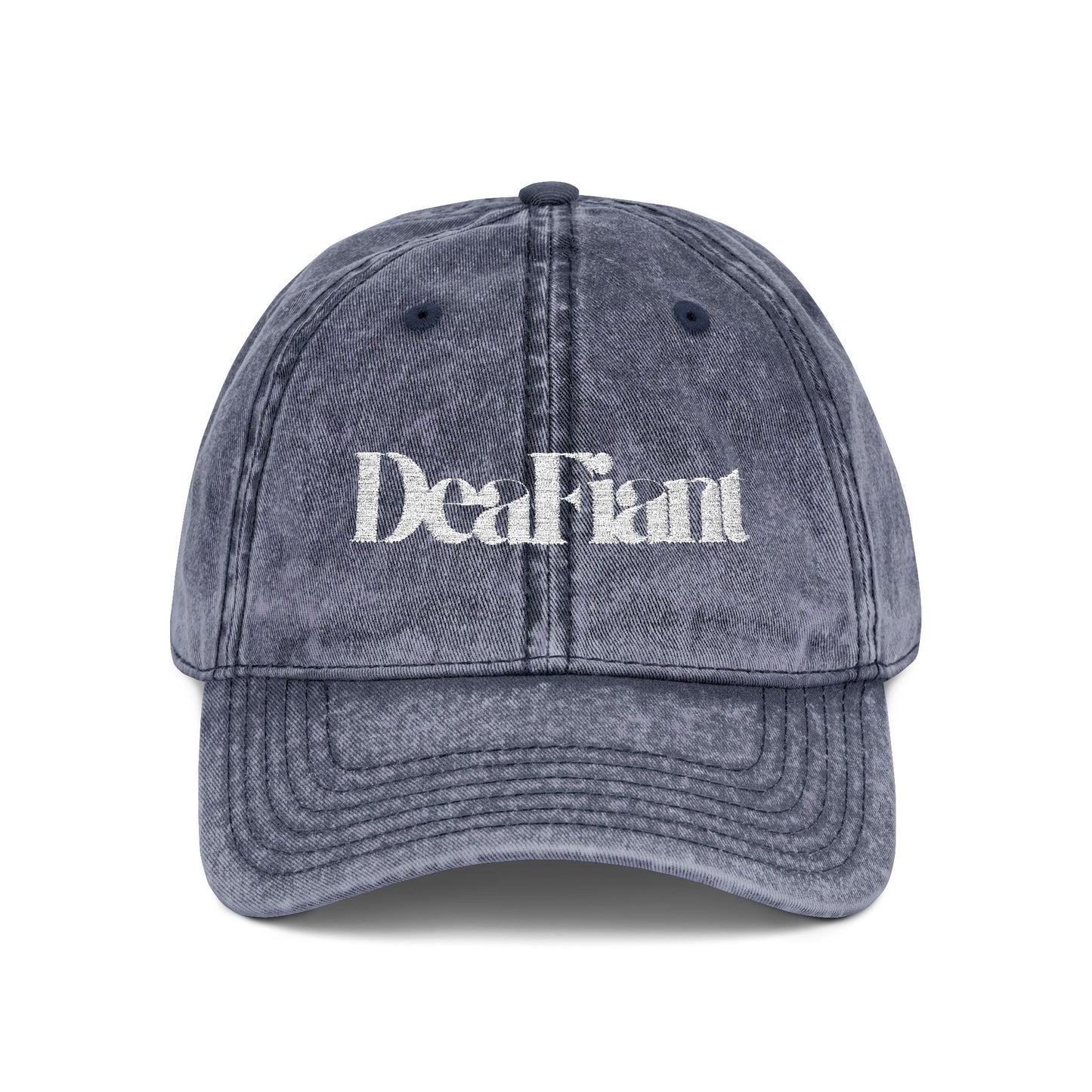DEAFIANT Silent Threads Vintage Cap (Embroidered)