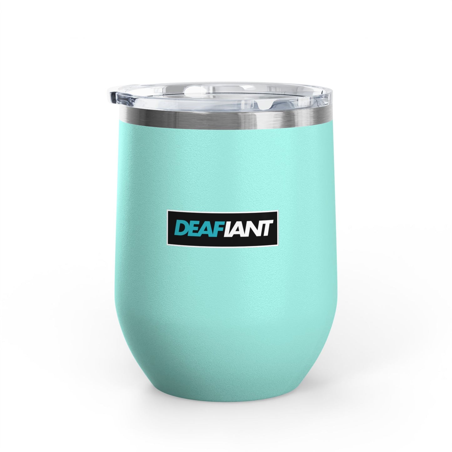 DEAFIANT You Should Learn Sign Language Wine Tumbler, 12oz