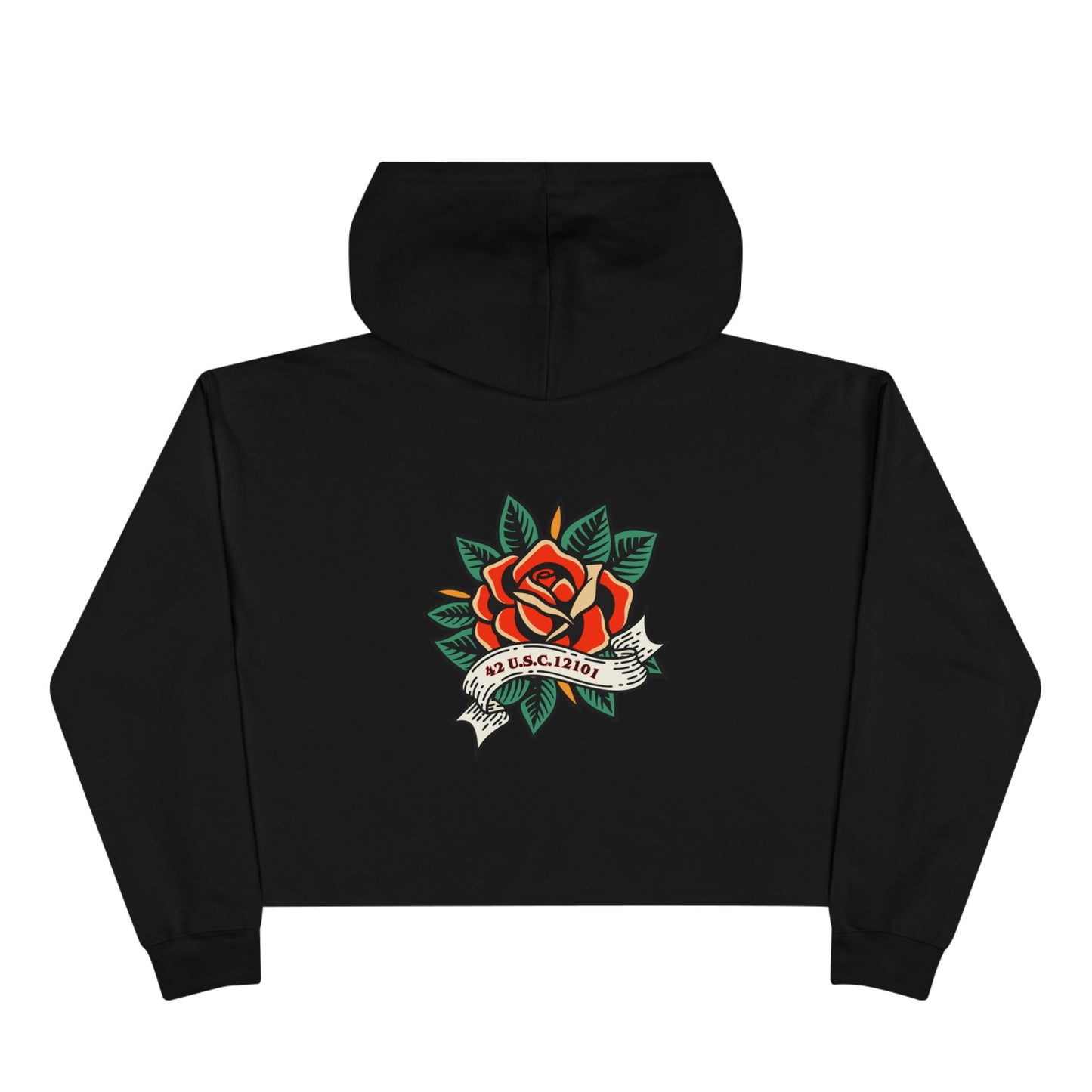 DEAFIANT Title 42 DEAFiant Rights | Women's Crop Hoodie