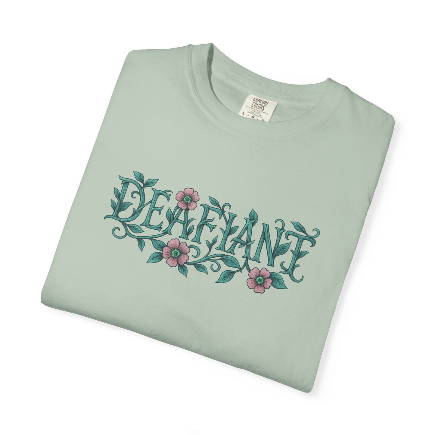 "Rooted Rebels – The Pink Llama x DEAFIANT Floral Collab Tee Unisex T-Shirt