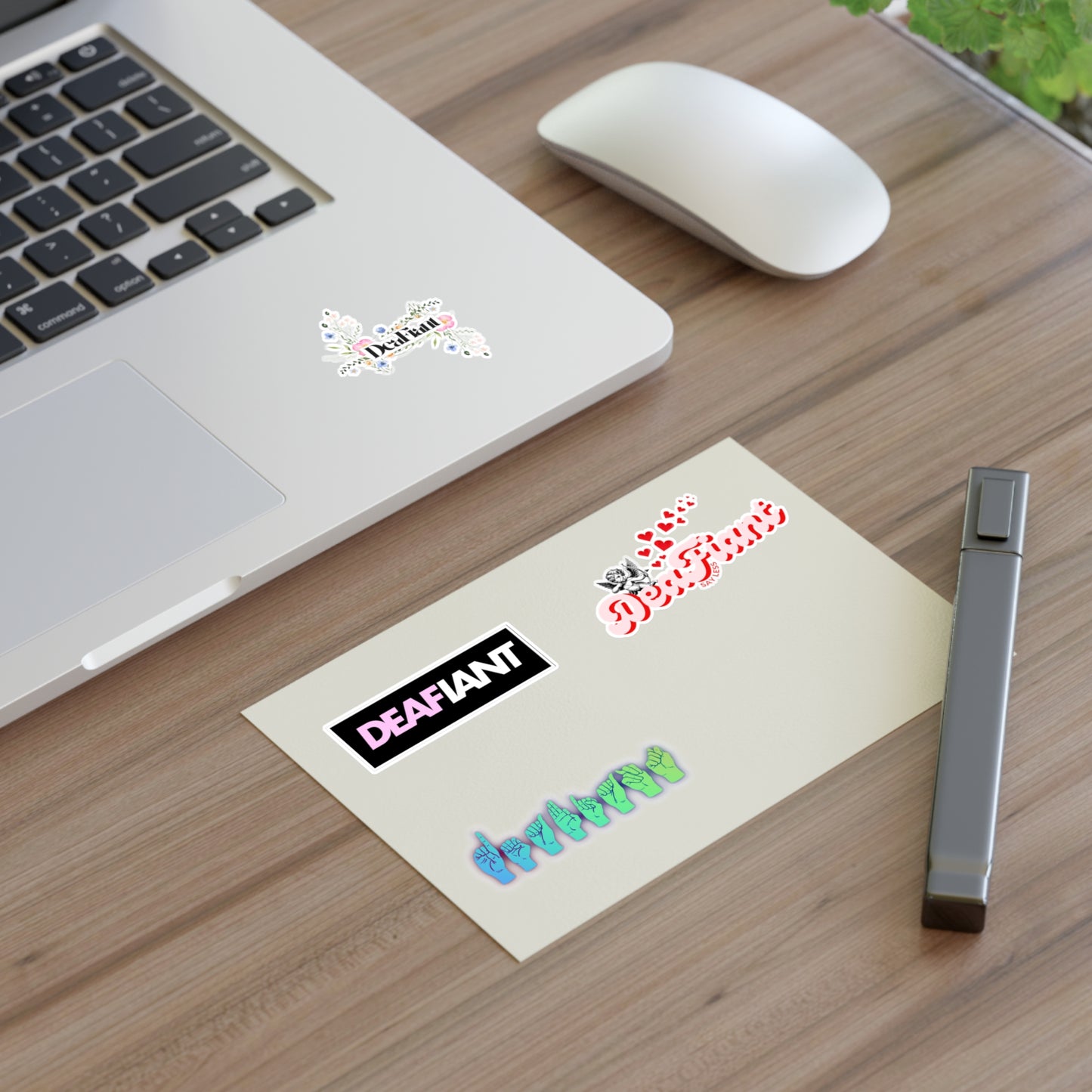 DEAFIANT - Femme Rebel Sticker Sheets - Empowering Decals for Expression, Journaling, Laptop Decor, Gifts, and More