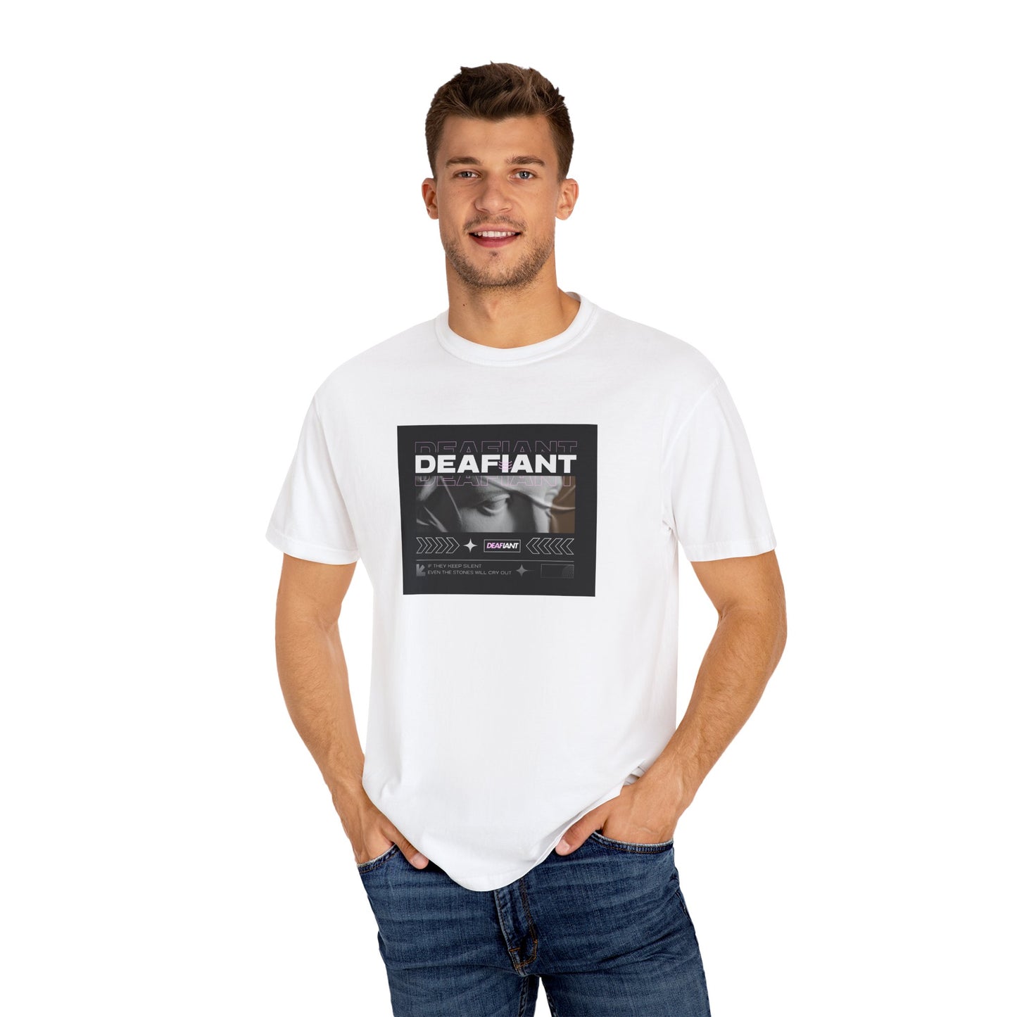 DEAFIANT If You Remain Silent Tee | Unisex Garment-Dyed Tee