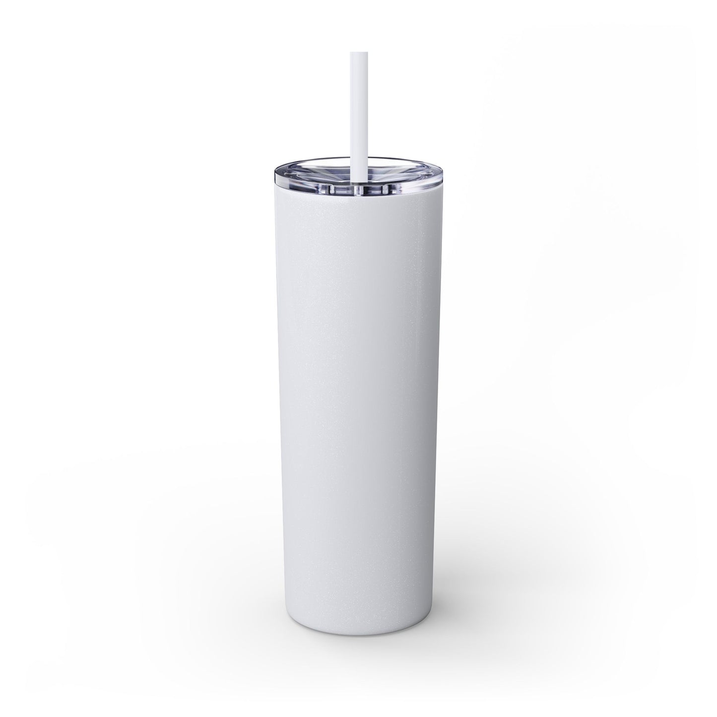 DEAFIANT The Deaf Lover Girl Skinny Tumbler with Straw, 20oz