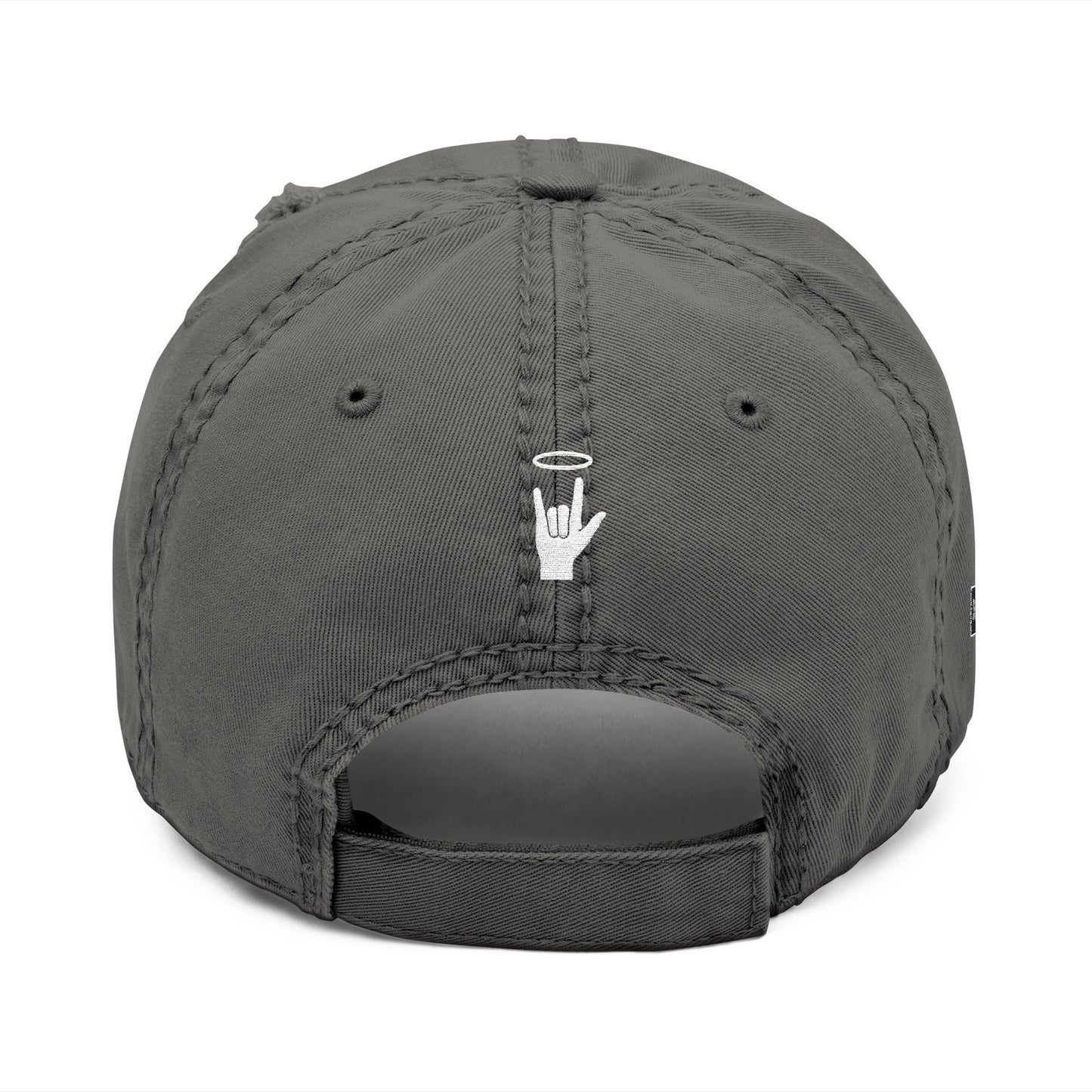 DEAFIANT The Anointed Cap | Distressed Dad Hat with Embroidery