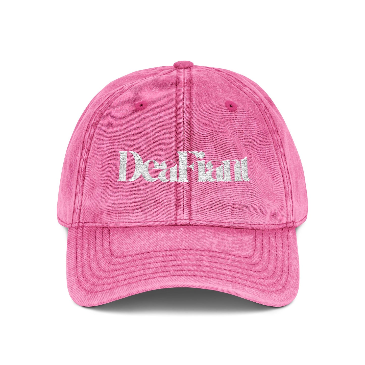 DEAFIANT Silent Threads Vintage Cap (Embroidered)
