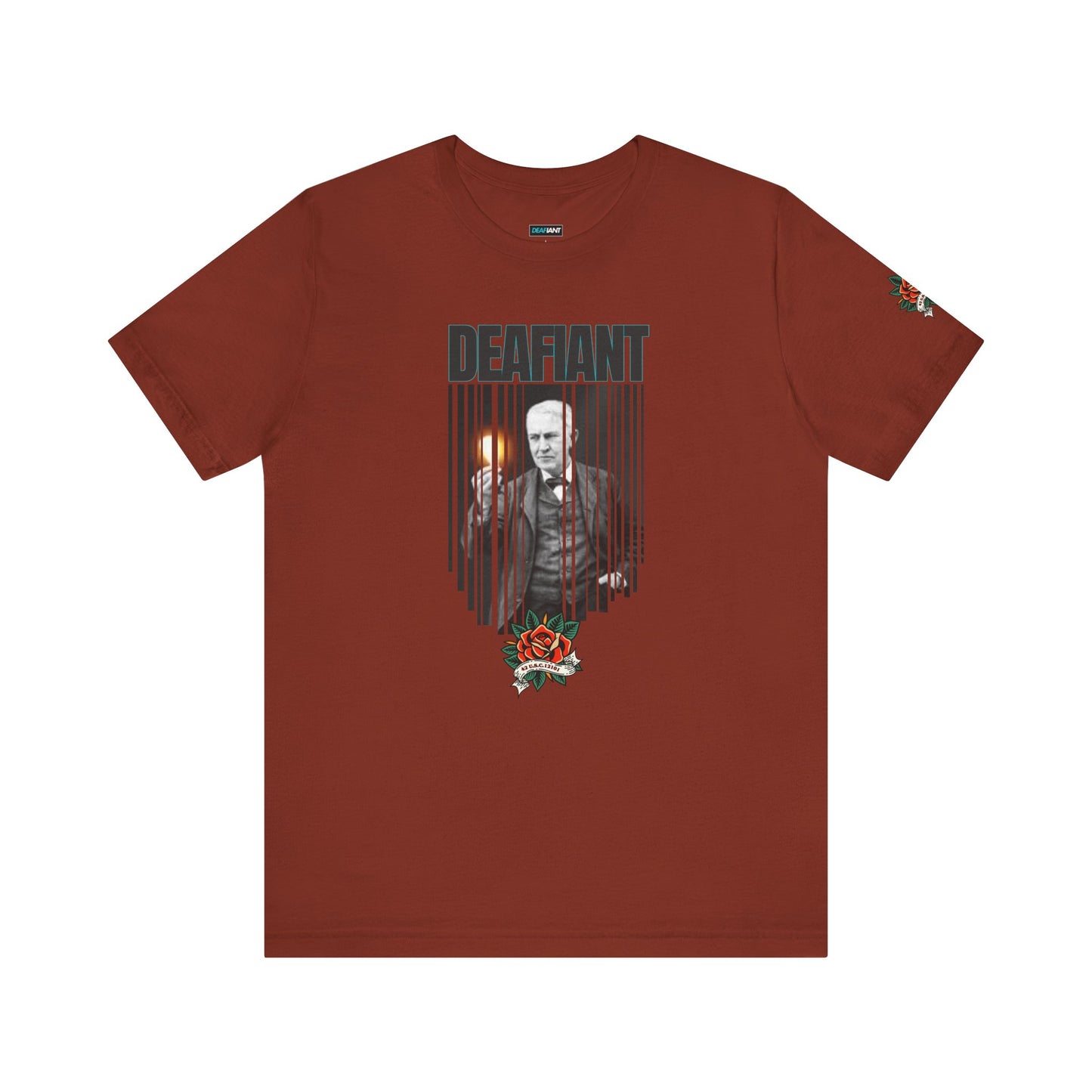 The Innovator Tee – Thomas Edison x DEAFIANT | Title 42 Edition| Unisex Jersey Tee