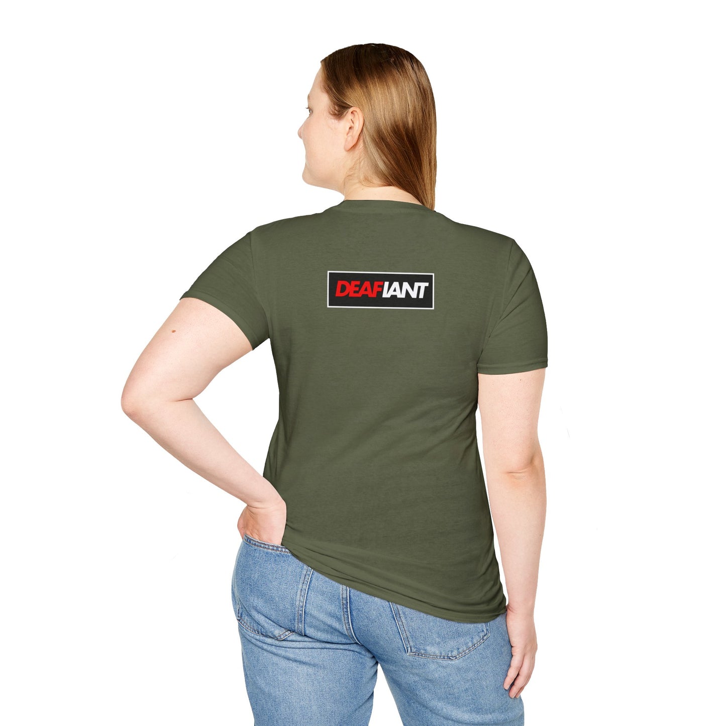 DEAFIANT Classic Logo Tee | Unisex Soft style cotton tee