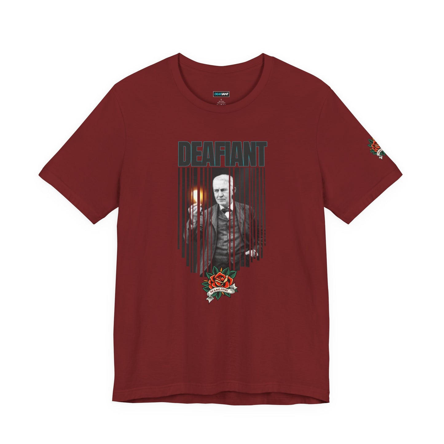The Innovator Tee – Thomas Edison x DEAFIANT | Title 42 Edition| Unisex Jersey Tee