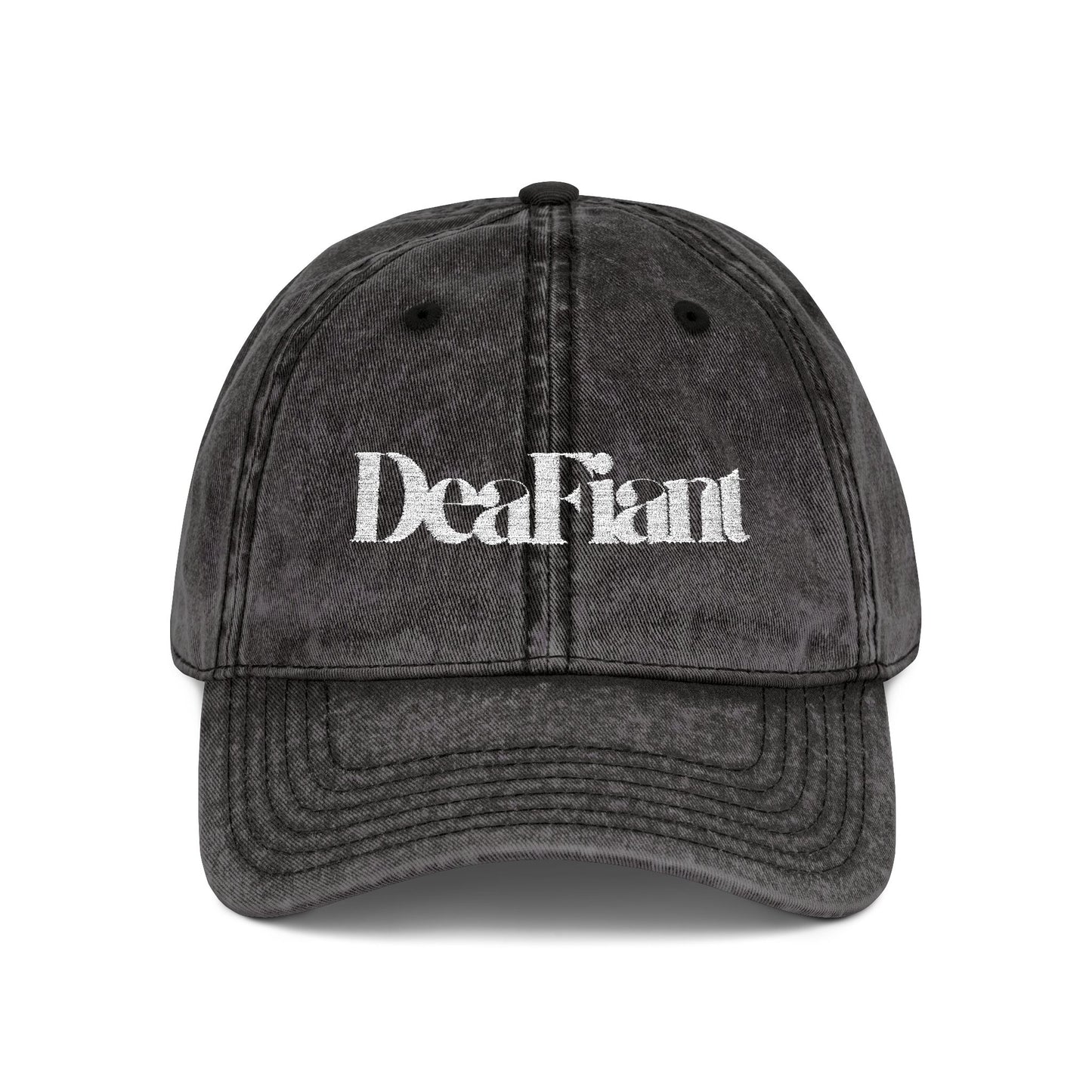 DEAFIANT Silent Threads Vintage Cap (Embroidered)