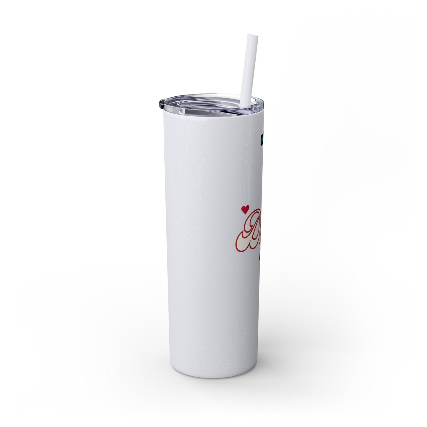 DEAFIANT Deaf AF Skinny Tumbler with Straw, 20oz