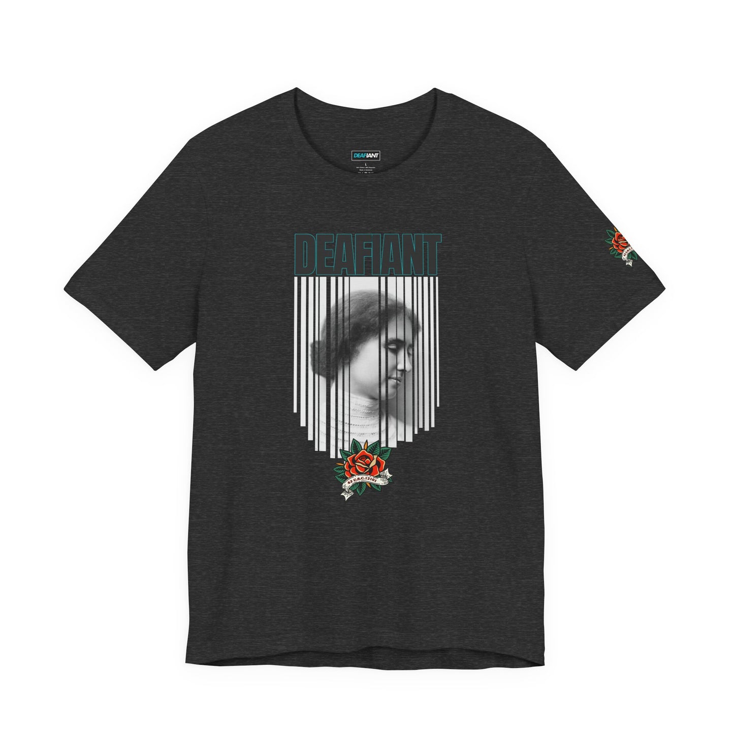 The Legacy Tee – Helen Keller x DEAFIANT | Title 42 Edition | Unisex Jersey Short Sleeve Shirt