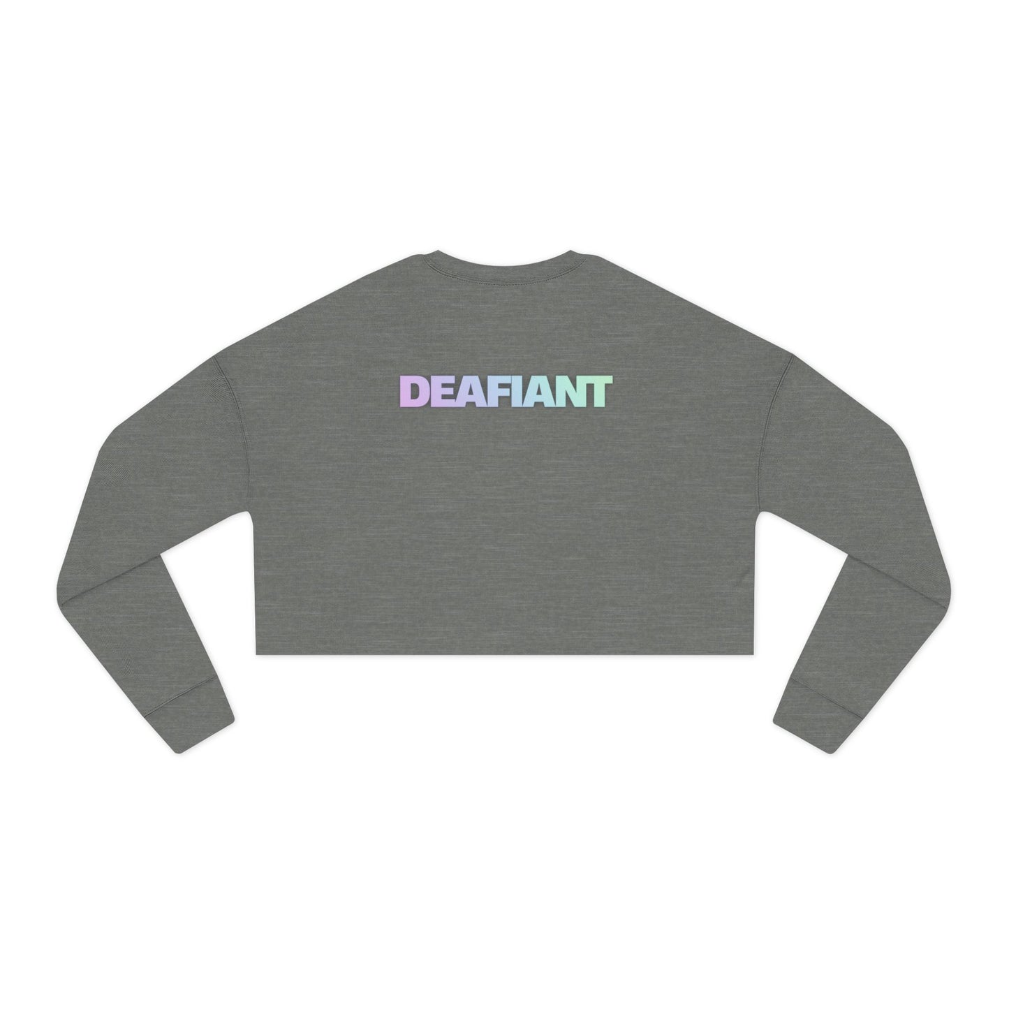 DEAFIANT Quiet Riot | Cropped Sweatshirt