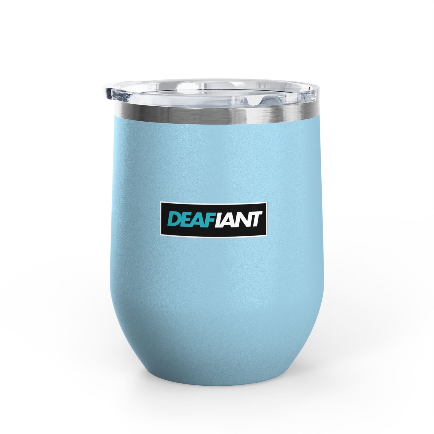 DEAFIANT You Should Learn Sign Language Wine Tumbler, 12oz