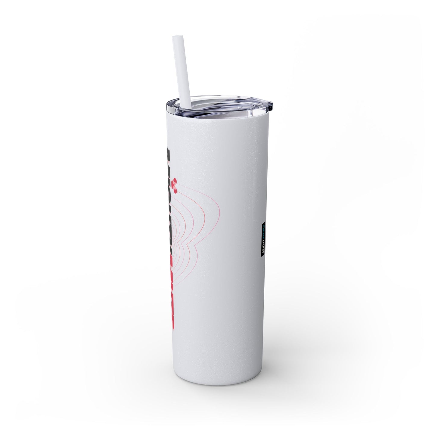 Mighty Mute by DEAFIANT | Skinny Tumbler with Straw, 20oz