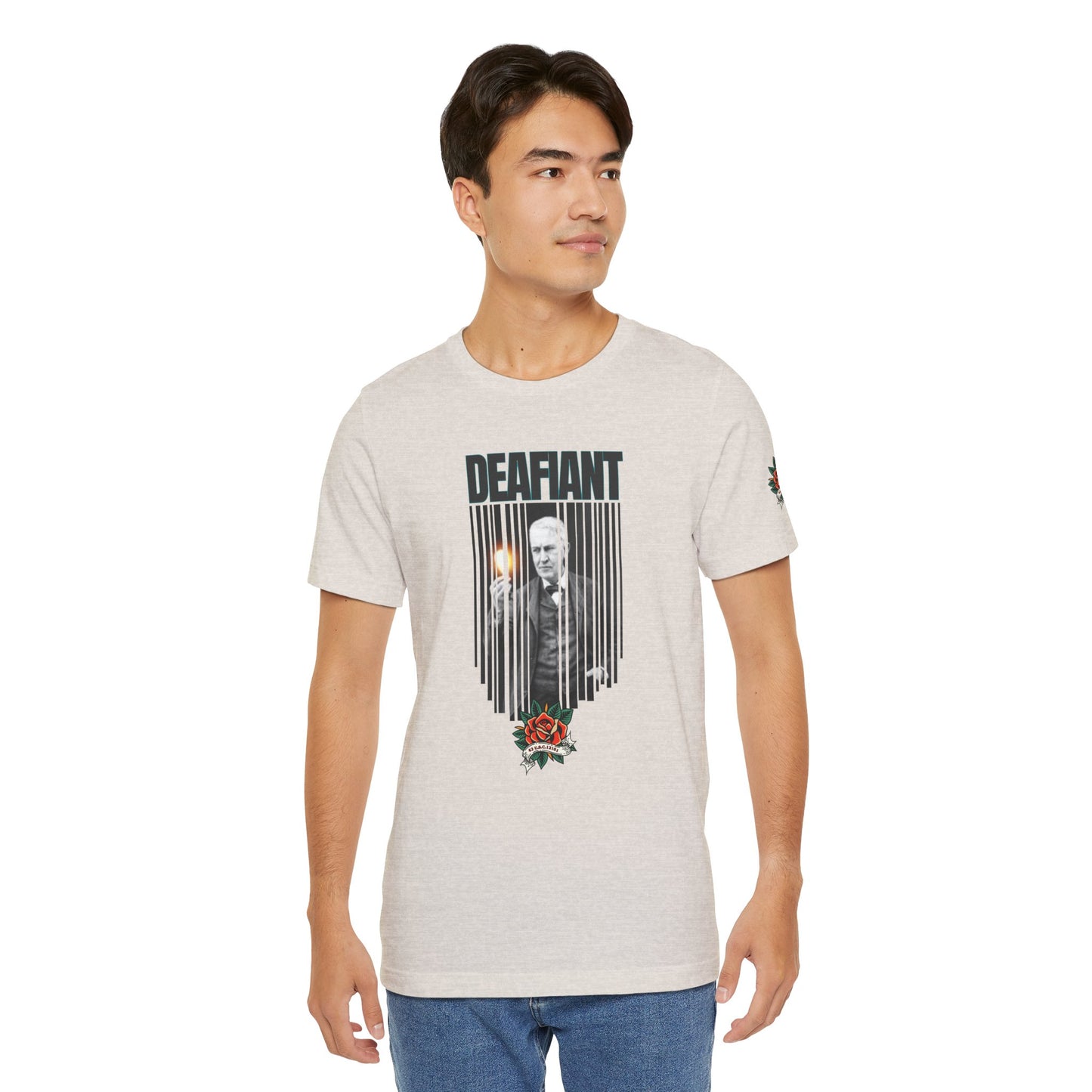 The Innovator Tee – Thomas Edison x DEAFIANT | Title 42 Edition| Unisex Jersey Tee