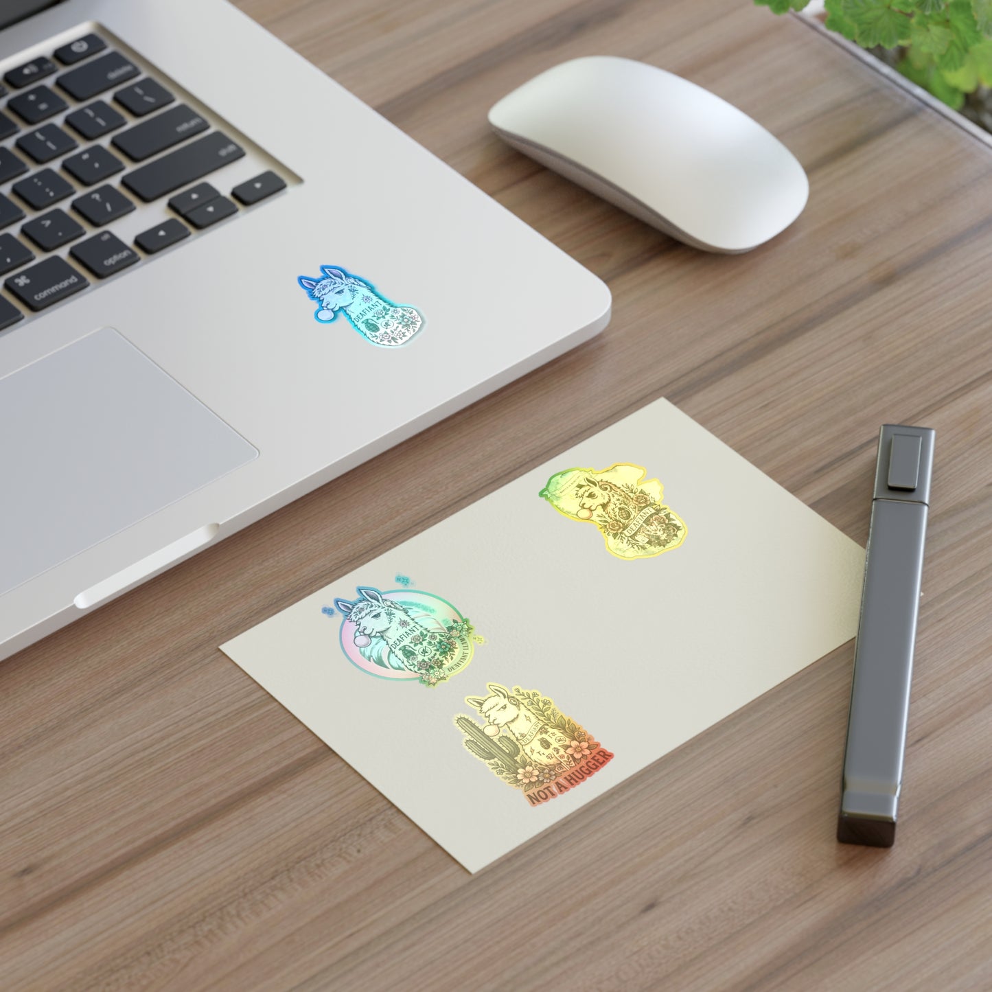 DEAFIANT x The Pink Llama – “Silent Spitfire” Stickers Sheets Ft. DEAFIANT Llama