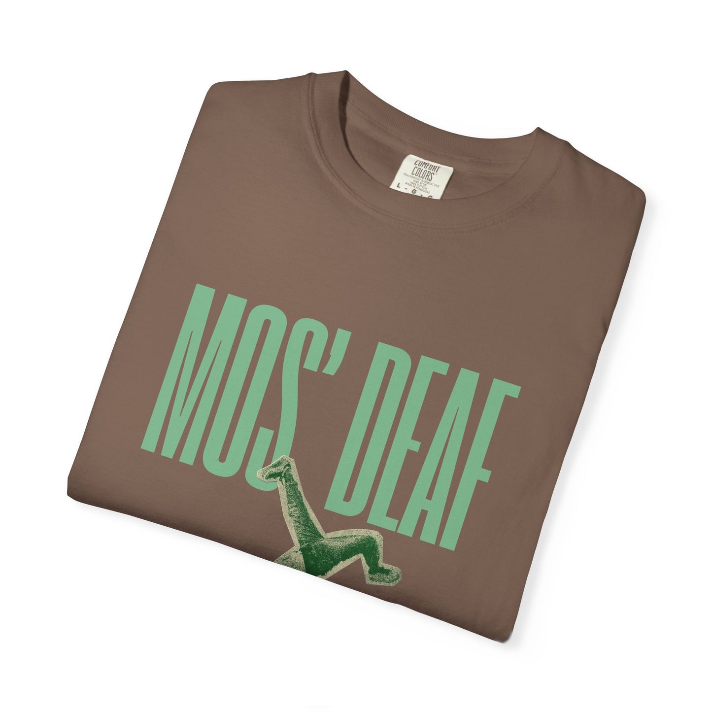 DEAFIANT Mos' Deaf Throwback Tee | Unisex | Garment-dyed