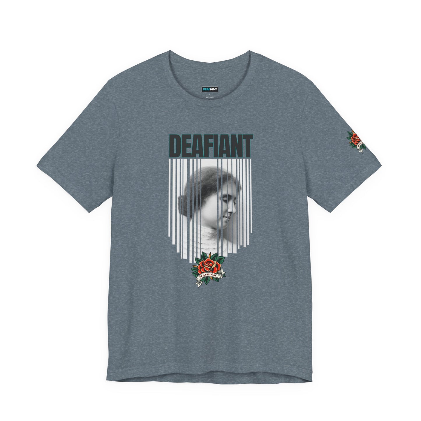 The Legacy Tee – Helen Keller x DEAFIANT | Title 42 Edition | Unisex Jersey Short Sleeve Shirt