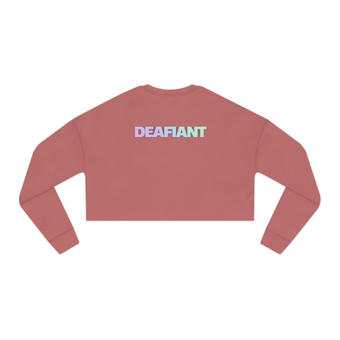 DEAFIANT Quiet Riot | Cropped Sweatshirt