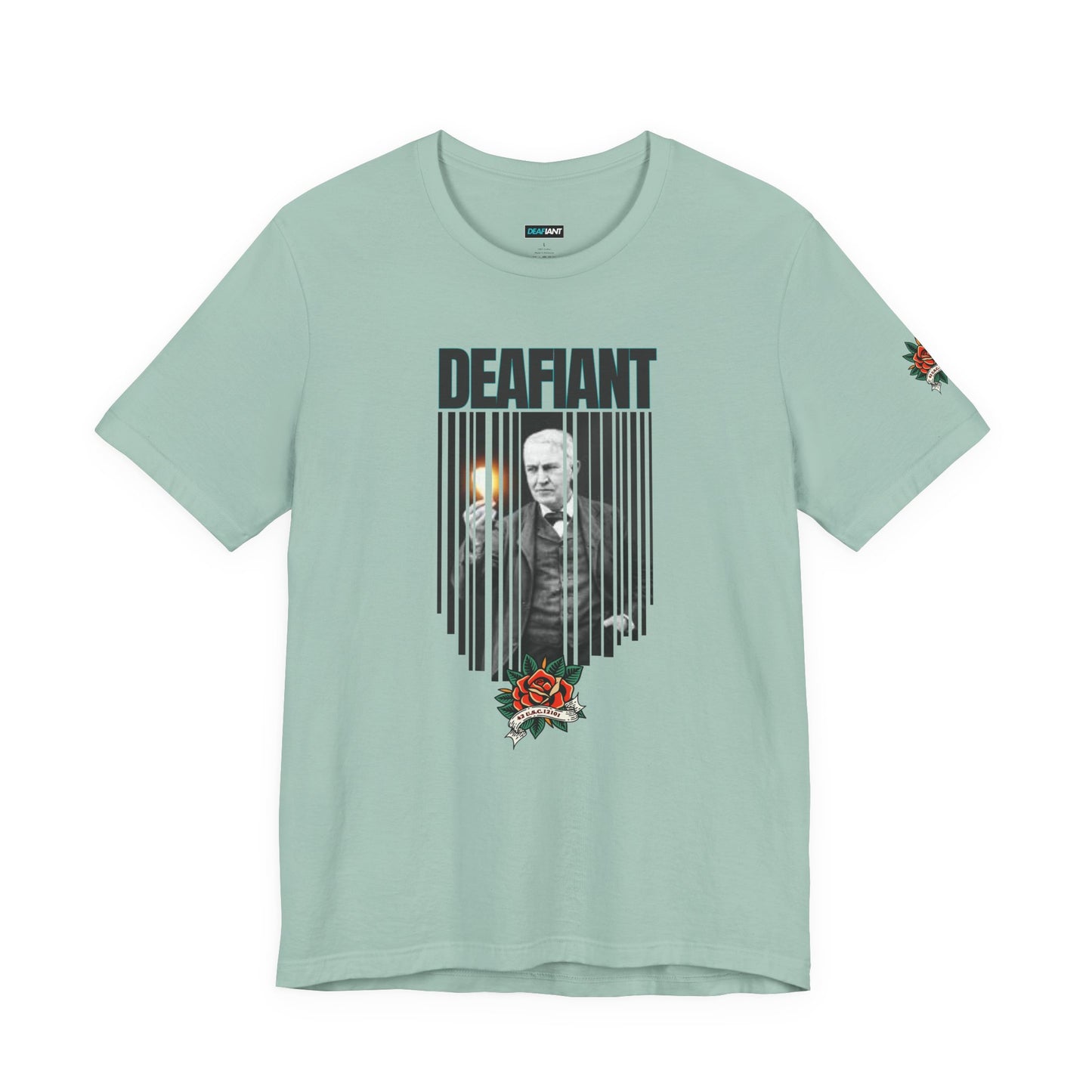 The Innovator Tee – Thomas Edison x DEAFIANT | Title 42 Edition| Unisex Jersey Tee