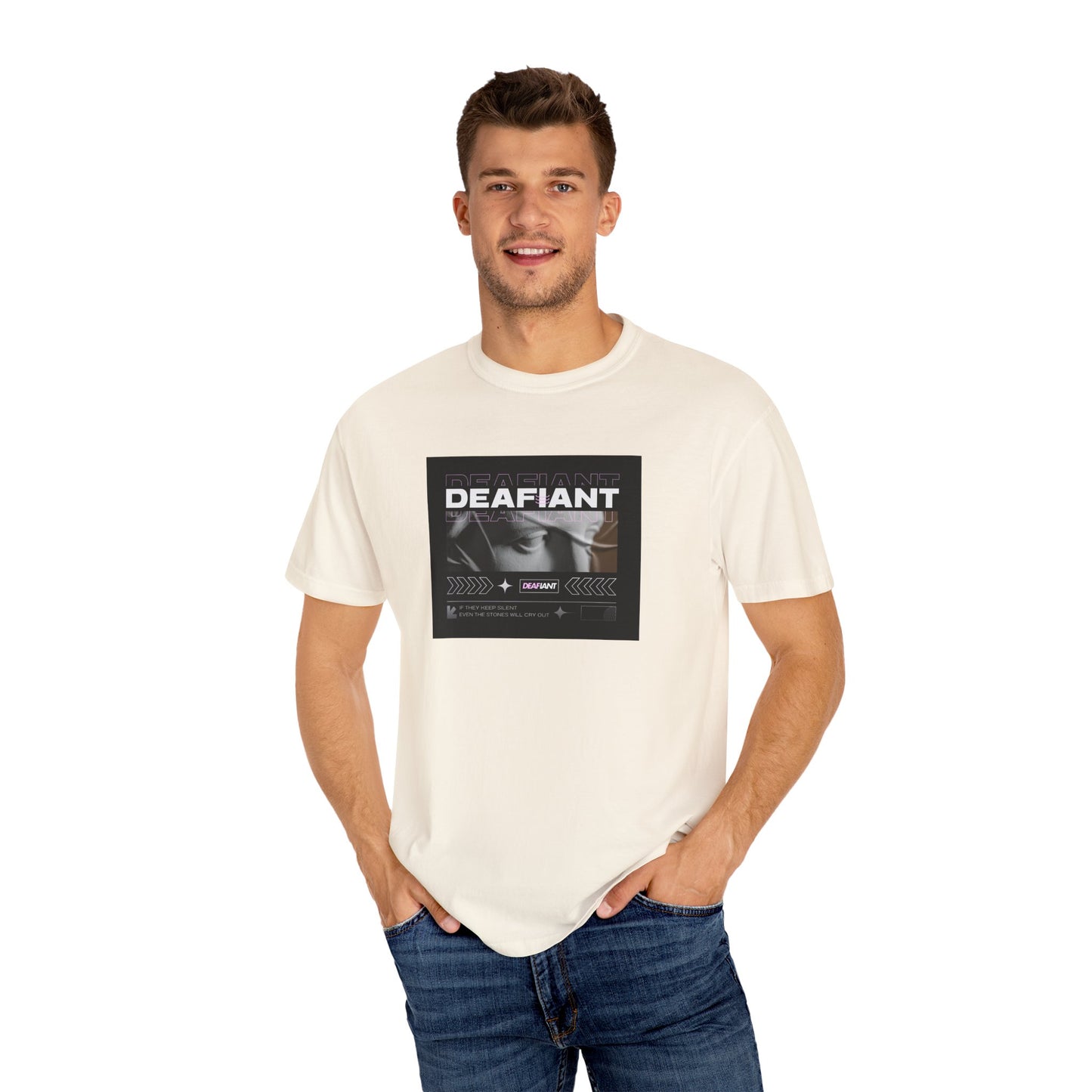 DEAFIANT If You Remain Silent Tee | Unisex Garment-Dyed Tee
