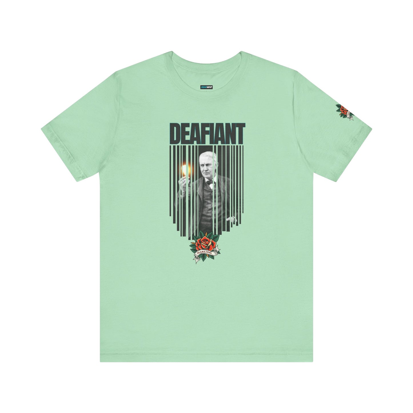 The Innovator Tee – Thomas Edison x DEAFIANT | Title 42 Edition| Unisex Jersey Tee