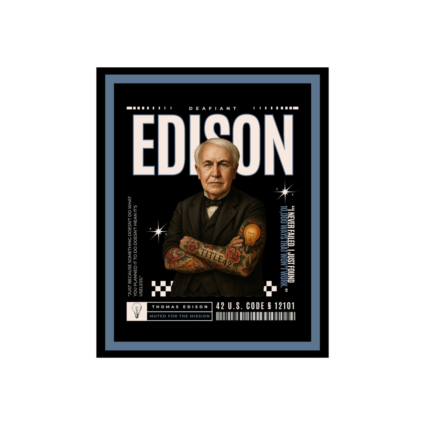 DEAFIANT The Legacy In Ink Collection EDISON| Fine Art Poster