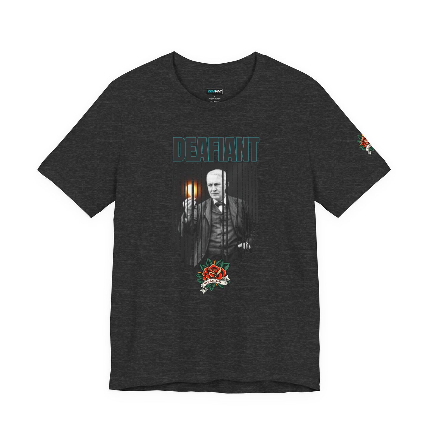 The Innovator Tee – Thomas Edison x DEAFIANT | Title 42 Edition| Unisex Jersey Tee