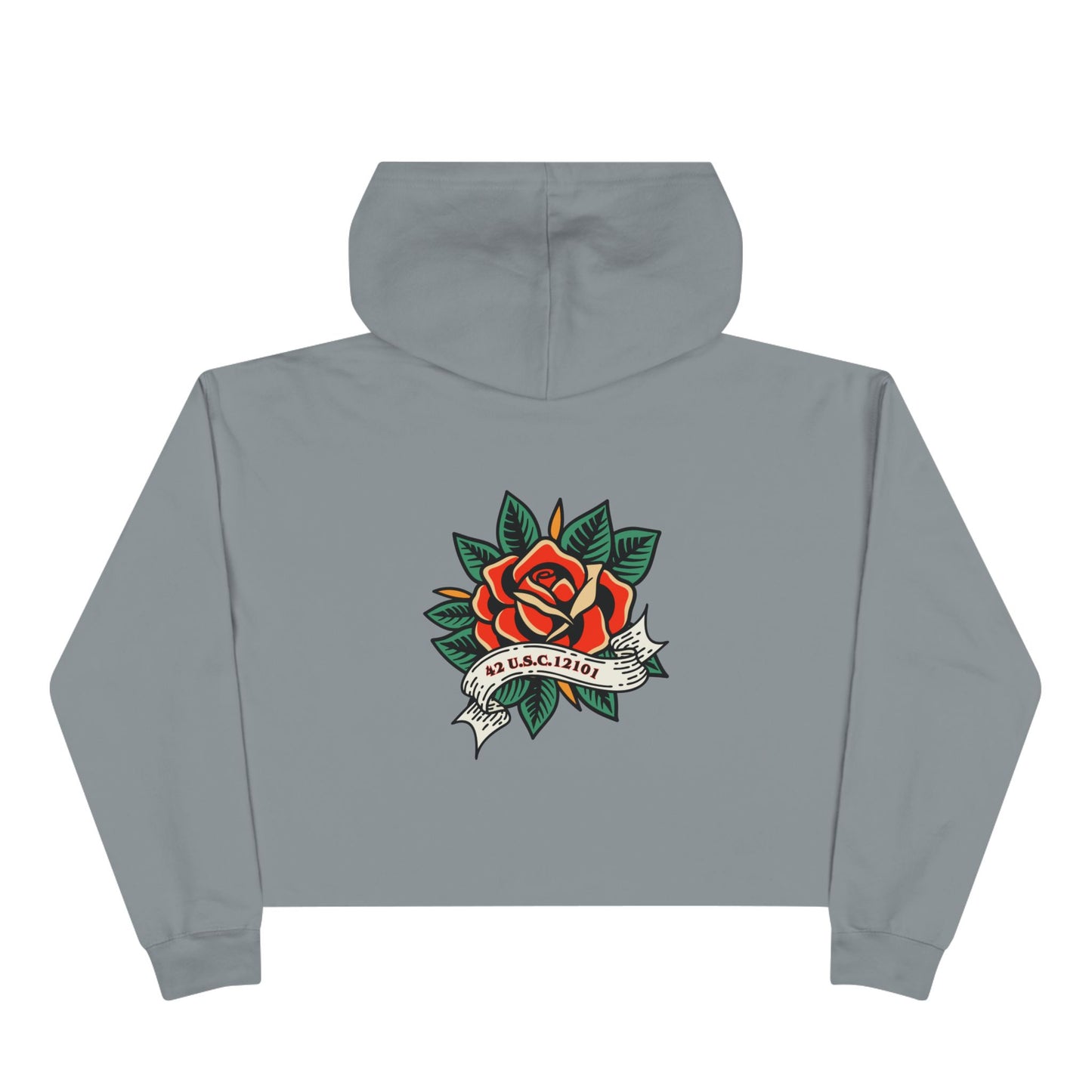 DEAFIANT Title 42 DEAFiant Rights | Women's Crop Hoodie