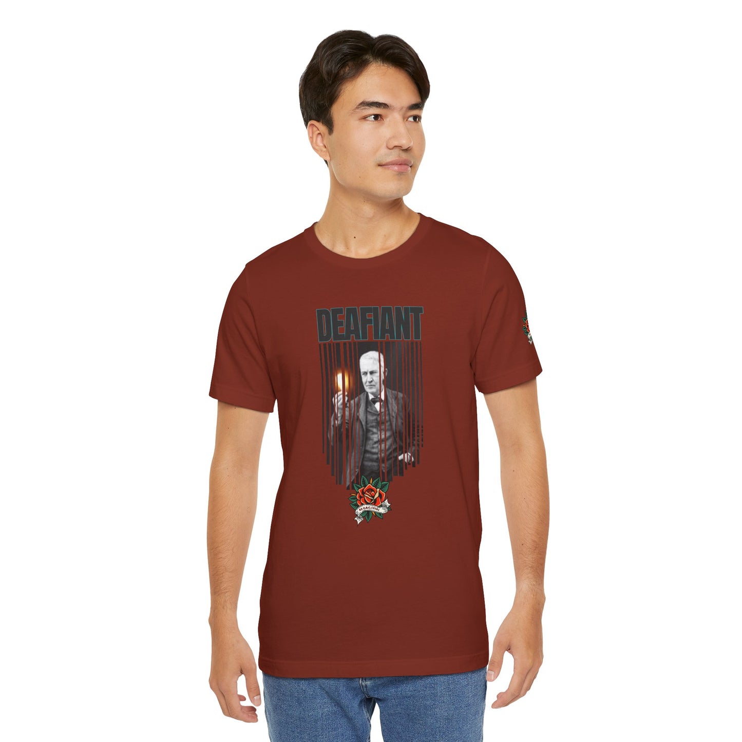 The Innovator Tee – Thomas Edison x DEAFIANT | Title 42 Edition| Unisex Jersey Tee